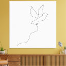 Search for black and white bird canvas prints Abstract
