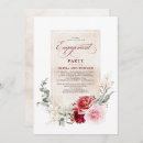 Search for red engagement party invitations Marsala