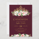 Search for burgundy and gold quinceanera invitations 15th birthday