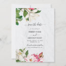 Search for magnolia flower save the dates Floral