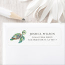 Search for starfish return address labels Watercolor