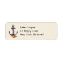 Search for sailor return address labels Watercolor