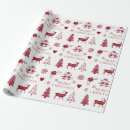 Search for swedish christmas wrapping paper Red and white