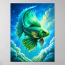 Search for green fish art Swimming