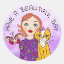 Search for folk art stickers Whimsical