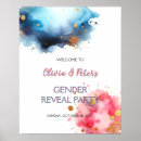 Search for reveal posters Pink and blue