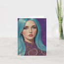 Search for blue hair cards Woman