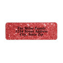 Search for glitter return address labels Elegant