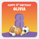 Search for 8th birthday stickers Eight