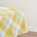 Search for blue and yellow tablecloths Plaid