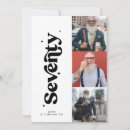 Search for photo 70th birthday invitations Modern