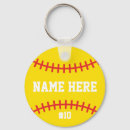 Search for yellow softball key rings Team