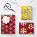 Search for gold snowflakes wrapping paper Festive