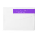 Search for purple love return address labels Bride