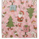 Search for vintage santa claus shower curtains Retro christmas