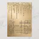 Search for old hollywood invitations Gold foil