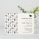 Search for music notes graduation invitations Treble clef