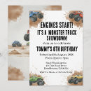Search for monster jam birthday invitations Boy