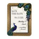 Search for gold peacock save the dates Golden