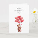 Search for bear valentines day cards Red