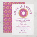 Search for doughnut bridal shower invitations Pink