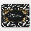 Search for beautician mousepads Black and white