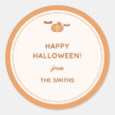 Search for halloween name tag stickers Pumpkin