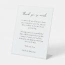Search for thank you wedding signs Black and white