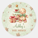 Search for gingerbread baby shower stickers For her