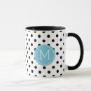 Search for blue polka dots mugs Black