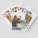 Search for watercolor playing cards Bear