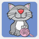 Search for cat with yarn stickers Kitty