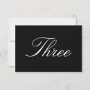 Search for table table cards Number