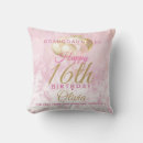 Search for 16th birthday cushions Glitter