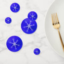 Search for snowflake confetti Blue and white