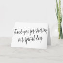 Search for thank you for sharing our special day Calligraphy