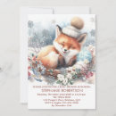 Search for fox baby girl shower invitations Whimsical