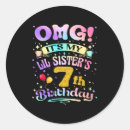 Search for 7th birthday stickers 7 years