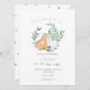 Search for fox baby boy shower invitations Autumn