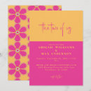 Search for pink and yellow wedding invitations Simple