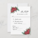 Search for christmas rsvp cards Poinsettia