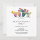 Search for cactus housewarming invitations Watercolor
