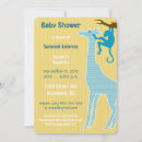 Search for giraffe patterns 5x7 invitations Baby