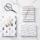 Search for black and white christmas tree wrapping paper Chic