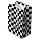 Search for black and white checkered gift bags Squares