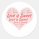Search for cookie bag stickers Love is sweet