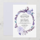 Search for purple rose wedding invitations Violet