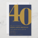 Search for elegant 40th birthday invitations Chic