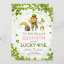 Search for st patricks 1st birthday invitations Rainbow