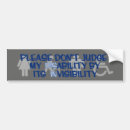Search for invisible disability bumper stickers Pain
